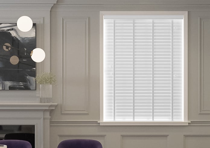 Ecowood Deluxe, Emperor White Satin - Motorised Venetian Blind - Image 6